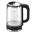 One Touch Button Clear Glass Kettle With Led Lights High Borosilicate Glass