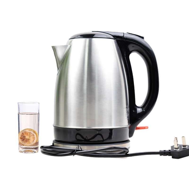 Plastic Handle 304 Stainless Steel Electric Kettle Non Toxic  1800W High Power