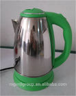 Chinese cool green handle stainless steel electric tea kettle