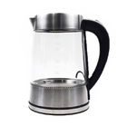 1500W Clear Electric Glass Tea Kettle 220v Glass Hot Water Kettle With Removable Lid