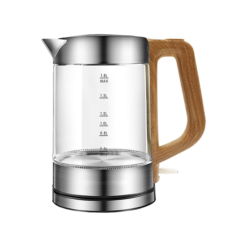 Most Popular home appliance Glass Electric Kettle 1.8L 1800W Glass Body Design