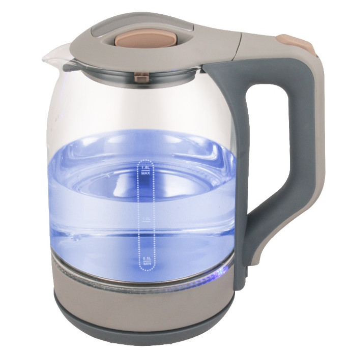 Fast Boiling Clear Glass Electric Kettle Electric Tea Kettle 360 Degree Rotational Base